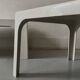 Prisunic off-white square coffee table, 1970s design