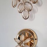 Golden tassel wall light