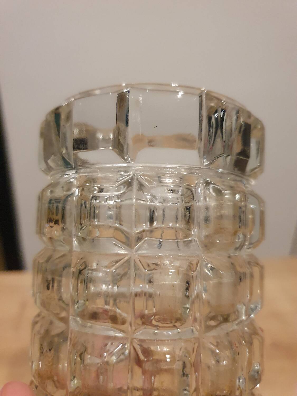 Vintage glass tube vase