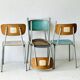 Chaises d'école, lot de 4