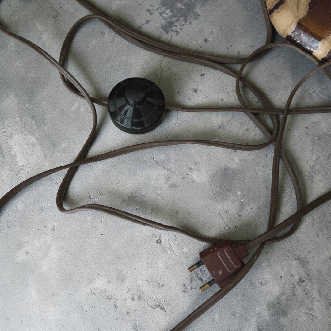 Terracotta floor lamp 1970