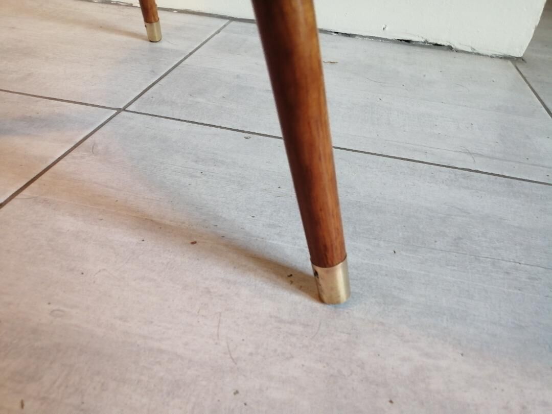 Scandinavian pedestal table 60's