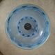 Pair hanging lamp Abat-jour blue glass
