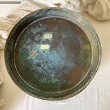 Hammered copper pot cover, diameter 28 cm