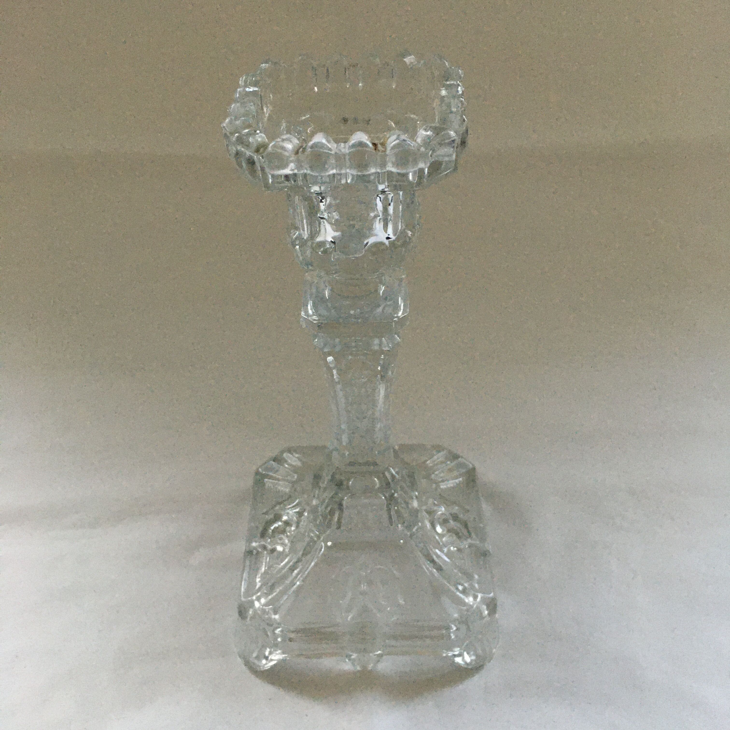 Bougeoir en verre
