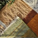 Handmade traditional beni ourain rug, size 2/3 m.