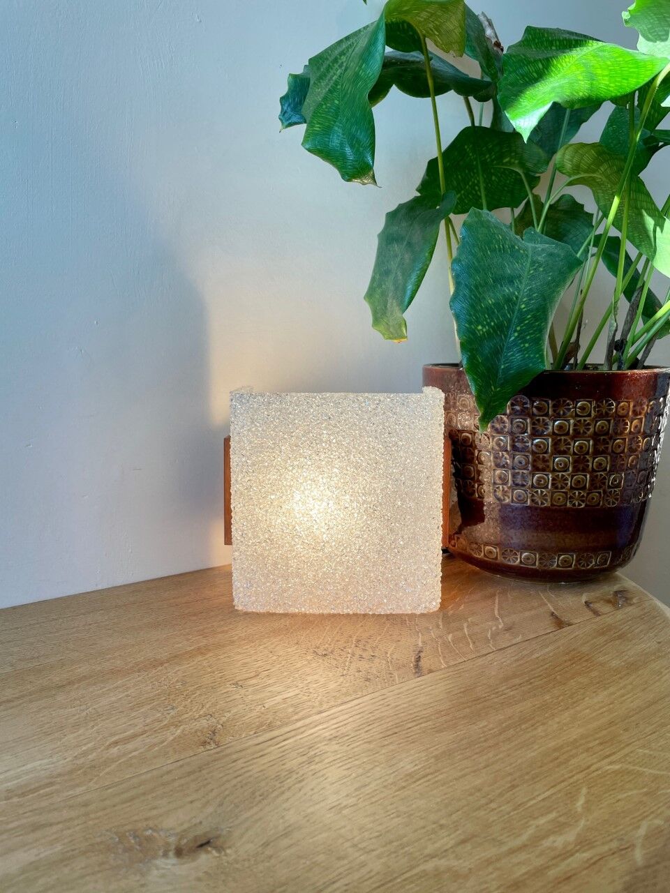 Scandinavian perspex wall lamp 60s