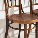 Antique Parisian café-style chairs (c. 1920). Set of 6, no. 3