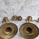 Chandeliers en bronze style Louis XVI