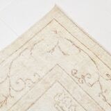 7x10 Cream Beige Oversize Vintage Rug, 209x311Cm