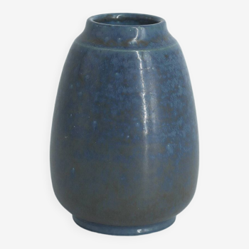 Small Mid-Century Scandinavian Modern Collectible Stoneware Vase No. 108 by Gunnar Borg for Höganäs