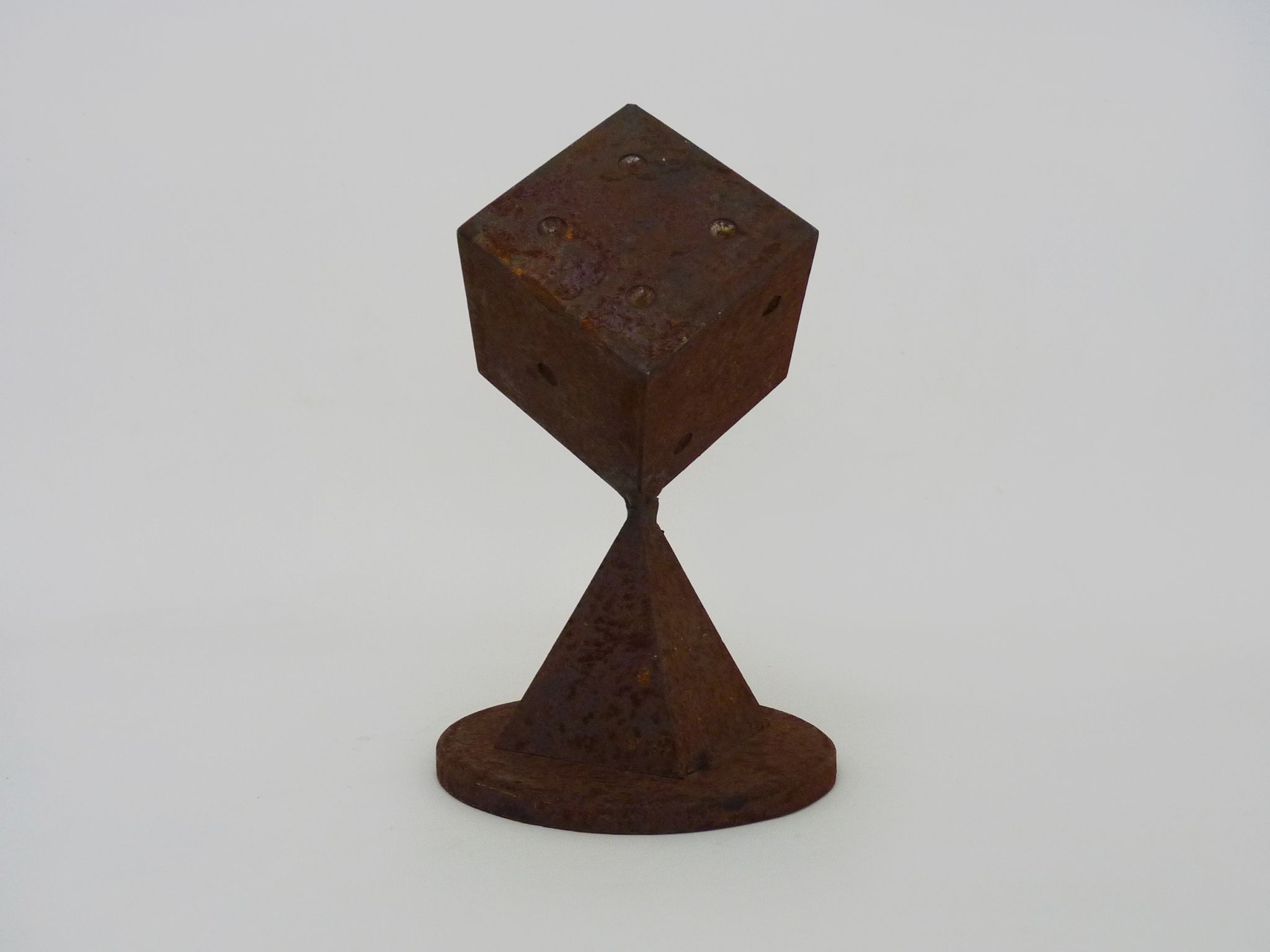Futuristic Art Deco cast iron paperpress