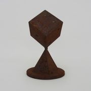 Futuristic Art Deco cast iron paperpress