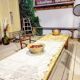 Raw wood coffee table