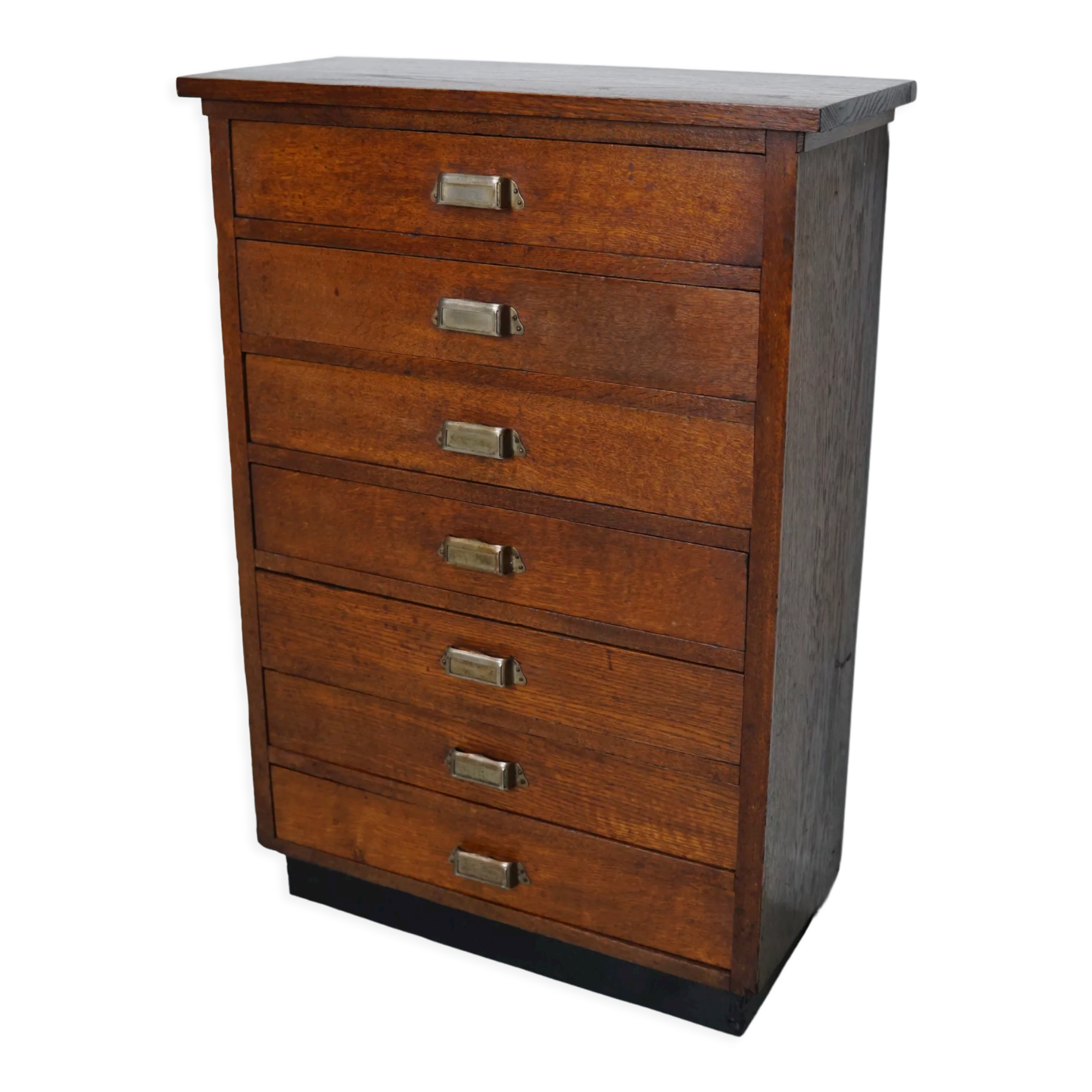 Dutch oak apothecary filing cabinet, 1930s