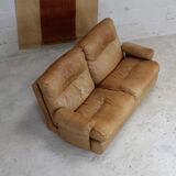 Leather sofa, Albany model, late 70's, Roset edition