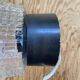 Vintage 1960s moulded pressed glass wall light