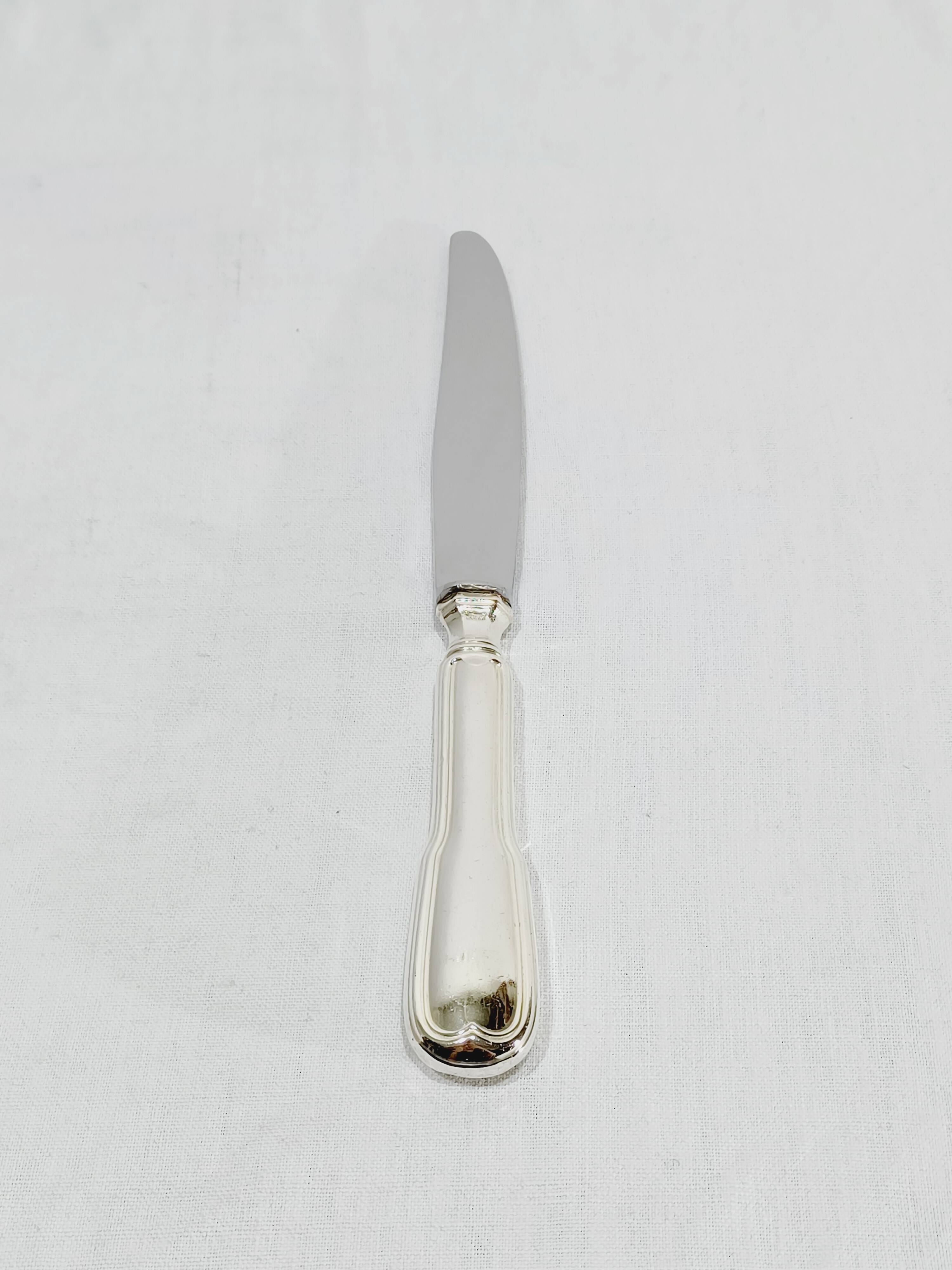 Sfam - 12 silver-plated table knives