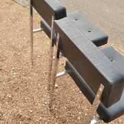 Paire de chaises en skaï design chromé - 1950s