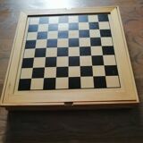 Board game set: checkers - chess - backgammon