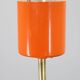 1970s Czechoslovak mid-century orange opaline glass pendant lamp