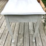 Vintage wood and brass desk