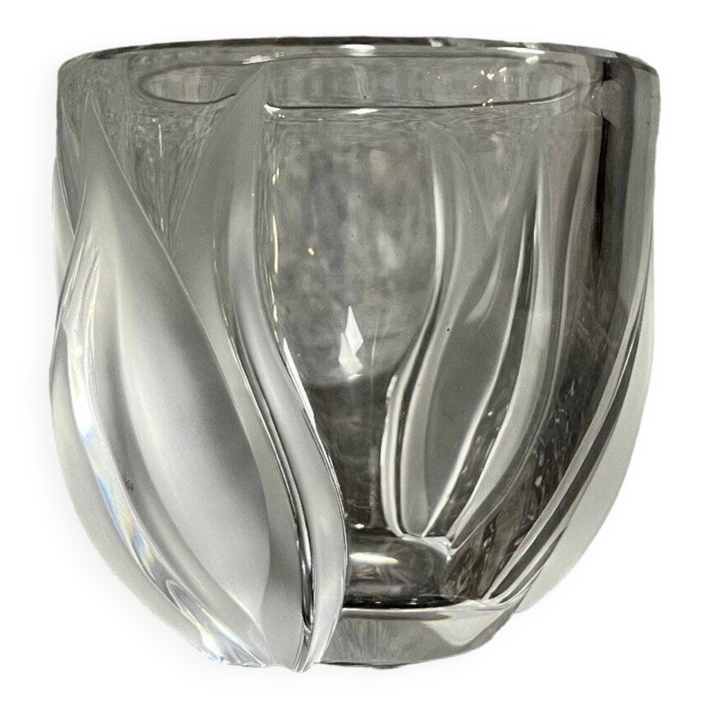 Lalique France: magnificent crystal tulip vase | Selency