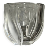 Lalique France: magnificent crystal tulip vase