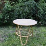 Nice rattan coffee table, vintage