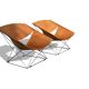 Pair of F675 armchairs by Pierre Paulin for Artifort in leather