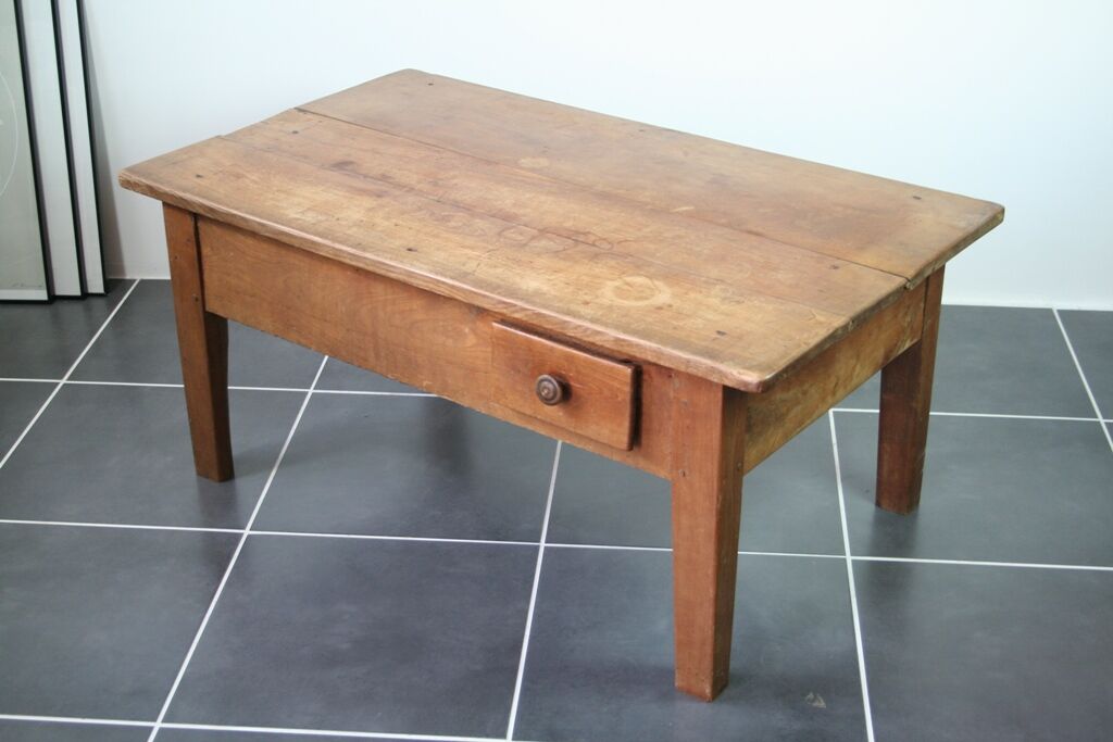 Rustic farm house table with 2 1930 drawers