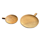 Set of 2 serving bowls in Indonesian teak D14 & D25
