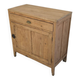 Raw wood jam cupboard / small Parisian sideboard