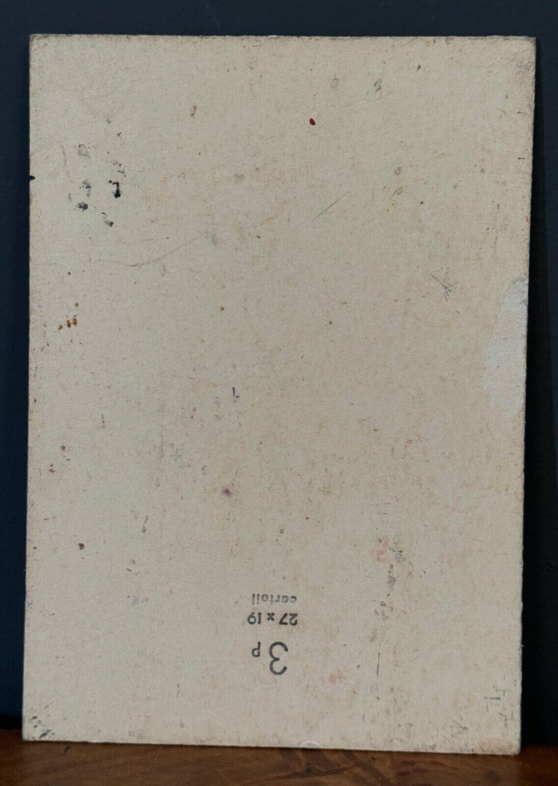 Oil on cardboard by J.-P. Ducos still life 1960