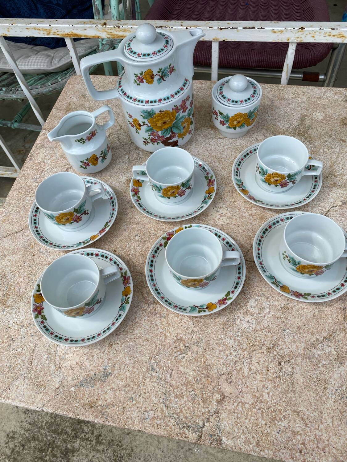 Service à café complet porcelaine allemande