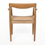 Chair by Henry W. Klein Bramin Oak with a new paper cord