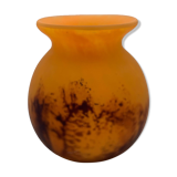 Marmorean glass vase