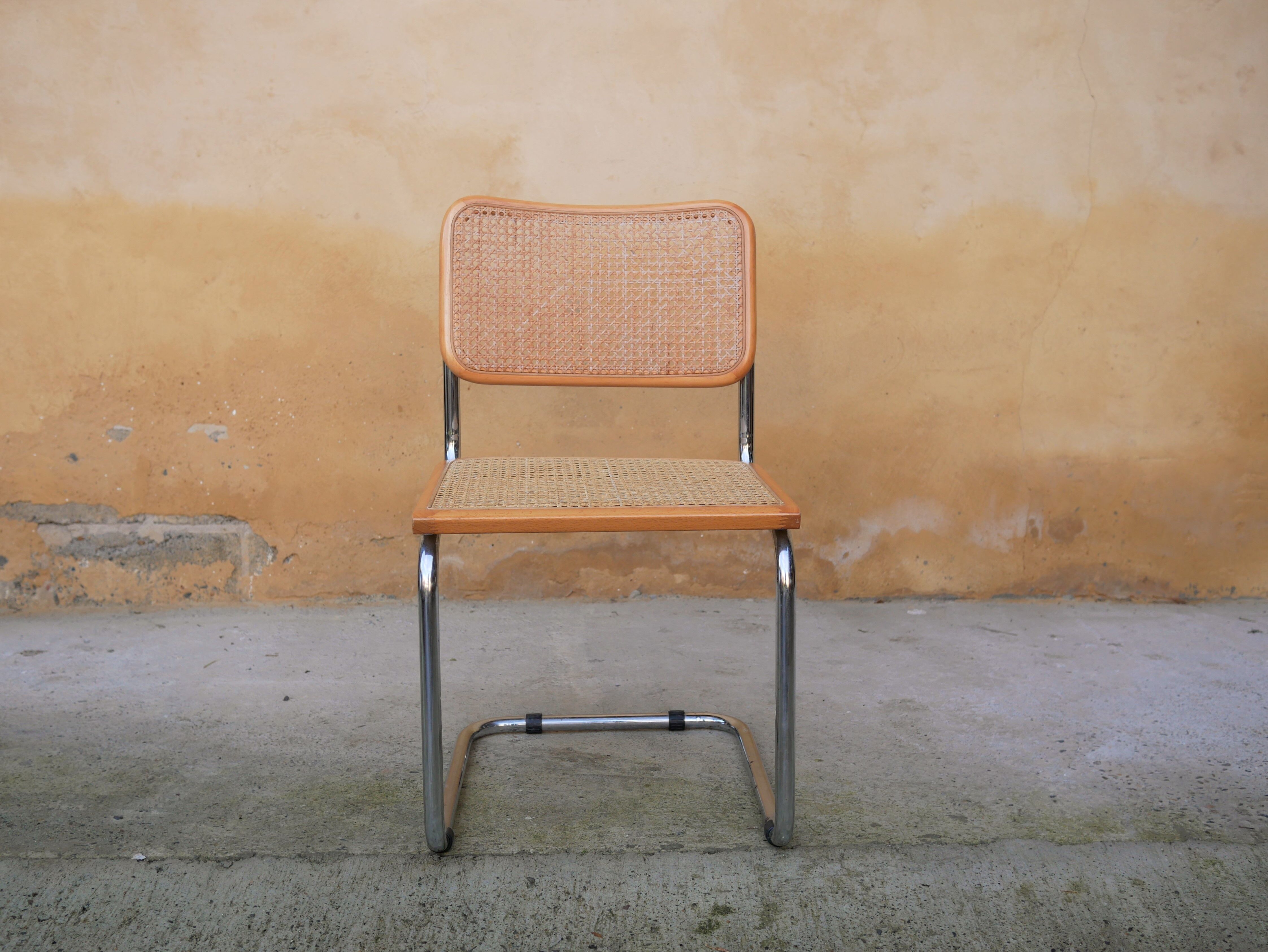 Chair B32 by Marcel Breuer, Made in Italy