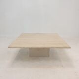 Italian Travertine Coffee Table, 1980's
