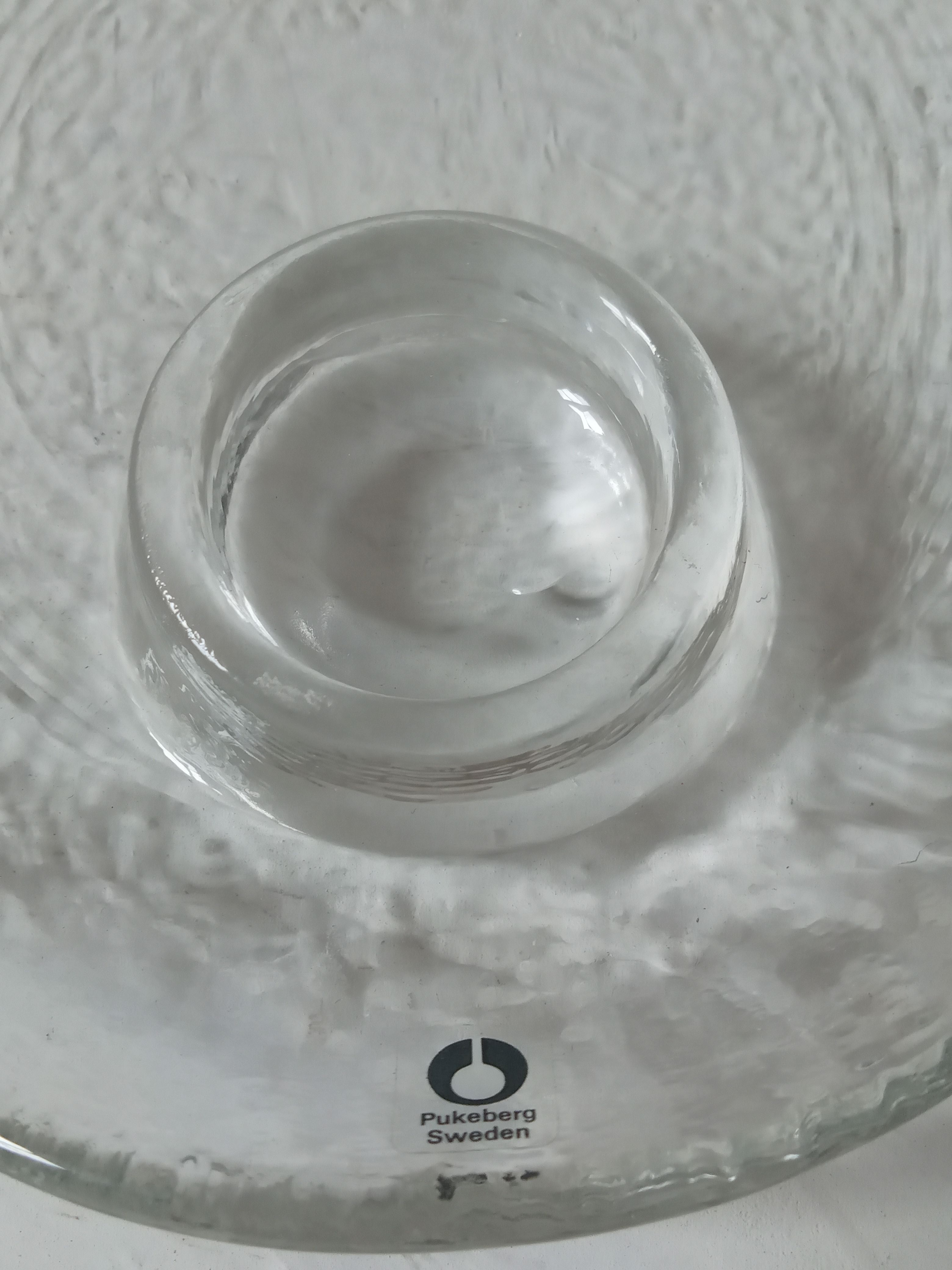 Pukeberg Blown Glass Scandinavian Cockroach Plates