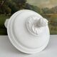 White iron earthenware soup tureen from Digoin and Sarreguemines late 19th century
