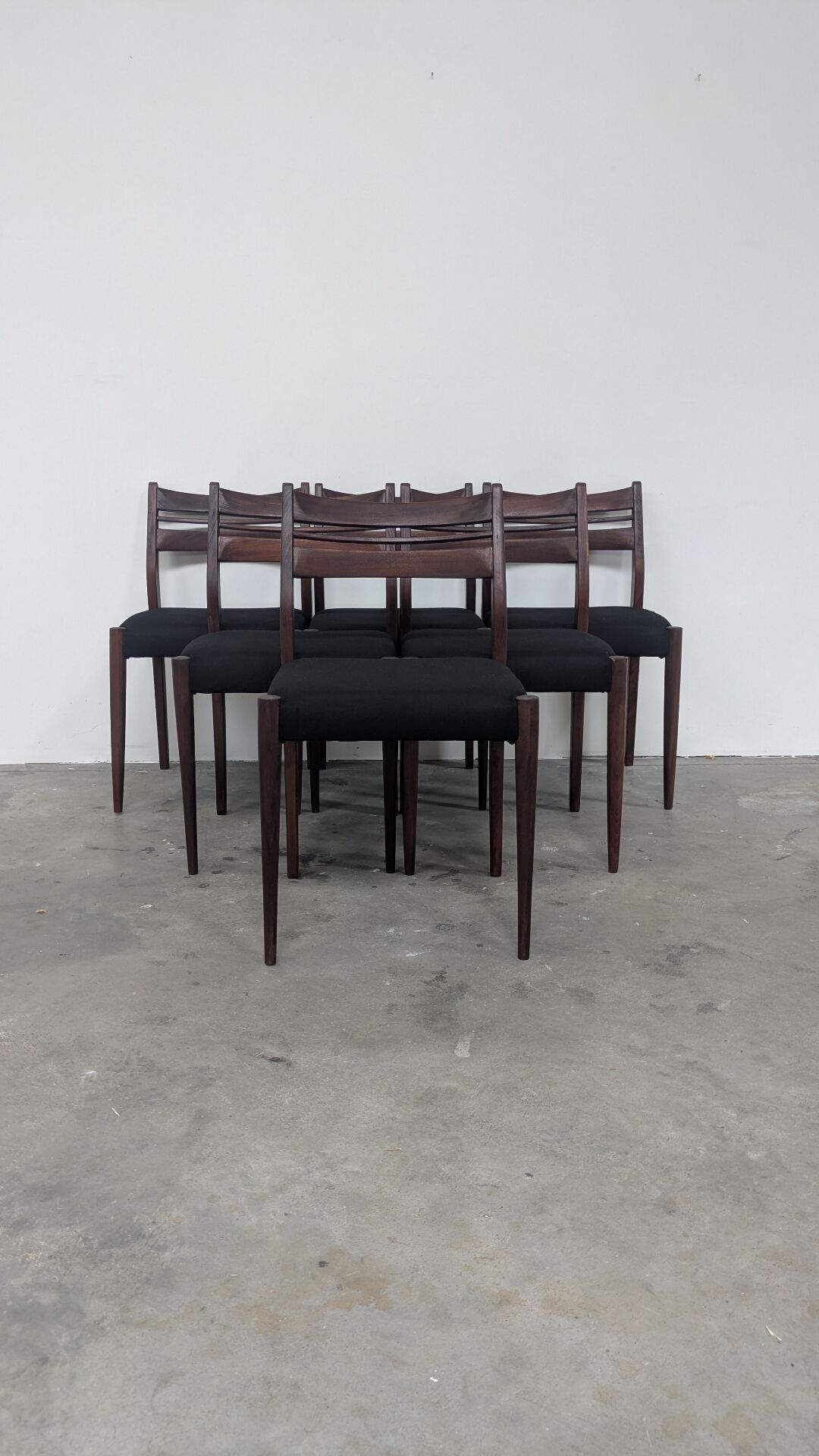 6 chaises vintage design scandinave