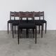 6 chaises vintage design scandinave