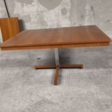 Scandinavian vintage telescopic extendable teak table 1970