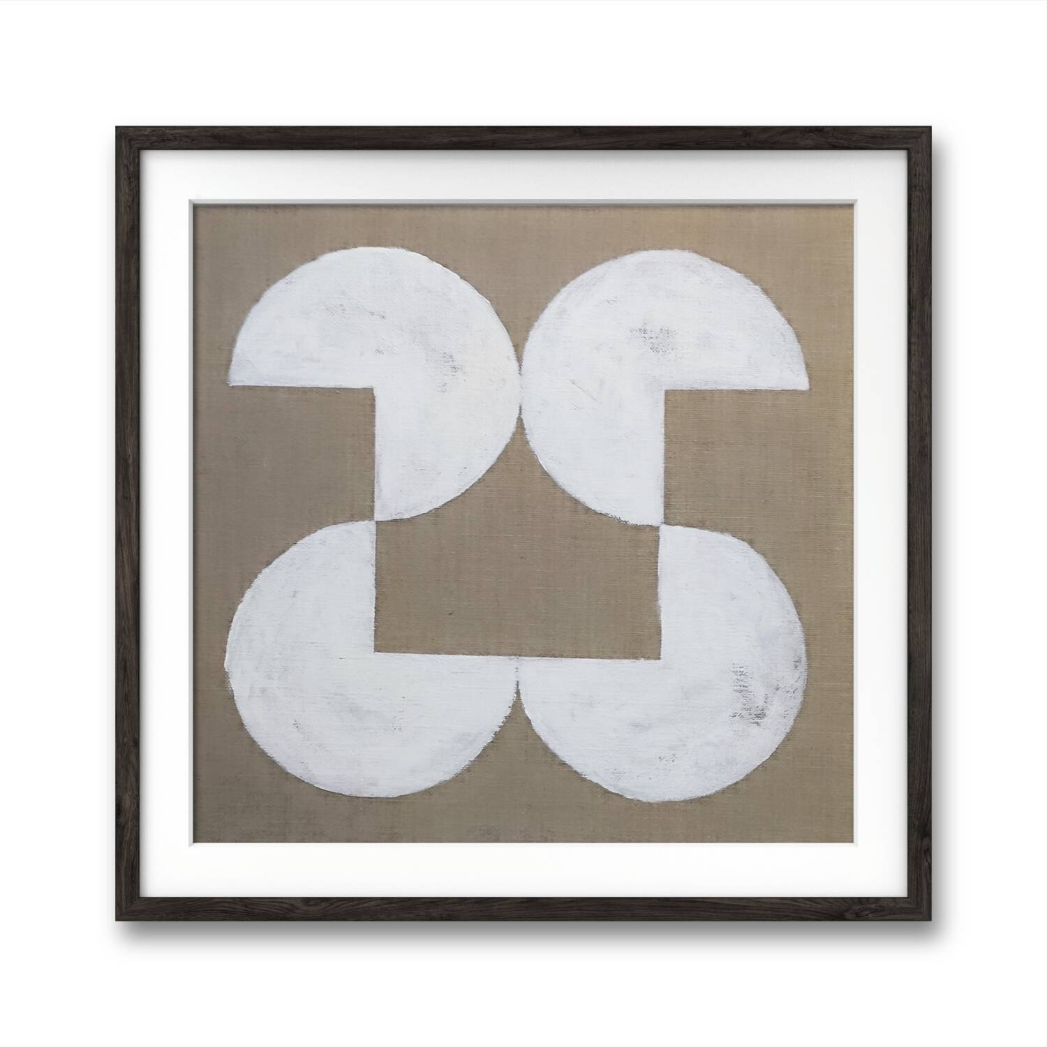 Geometric jute painting 30 x 30 cm