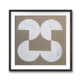 Jute geometric painting 30 x 30 cm