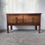 Guillerme and Chambron oak chest of drawers
