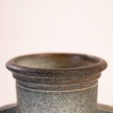 Brutalist ceramic vase with face by Dutch ceramist Rob den Tonkelaar 1970s