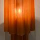 Grandes Appliques en Verre Couleur Terre Cuite Lot de 2