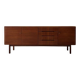 Vintage minimalist sideboard 1960s walnut
